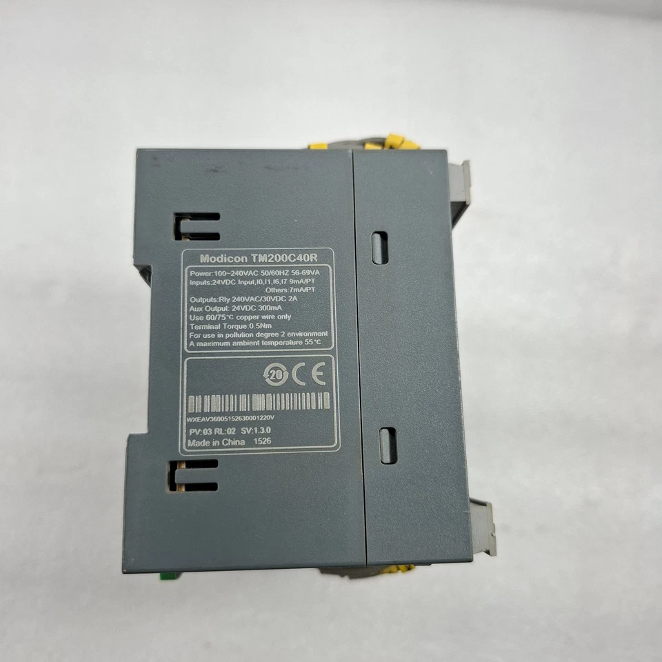 SCHNEIDER ELECTRIC MODICON TM200C40R RELAY OUT 50/60Hz 56-69VA 100-240VAC